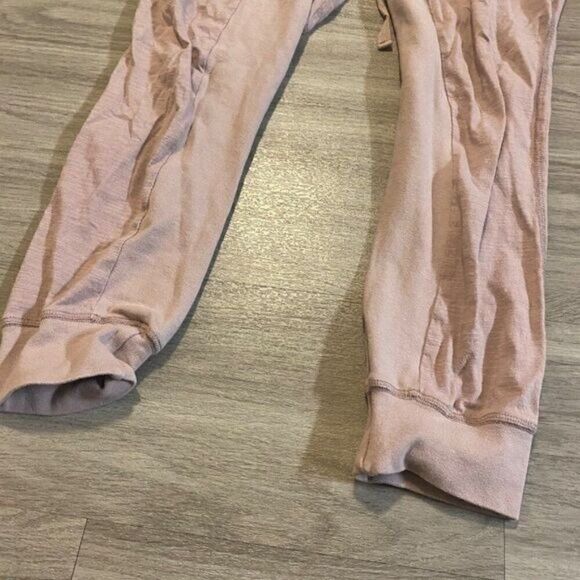 Kendall & Kylie womens pink cotton lounge pants elastic waist tapered leg sz med - Picture 4 of 8